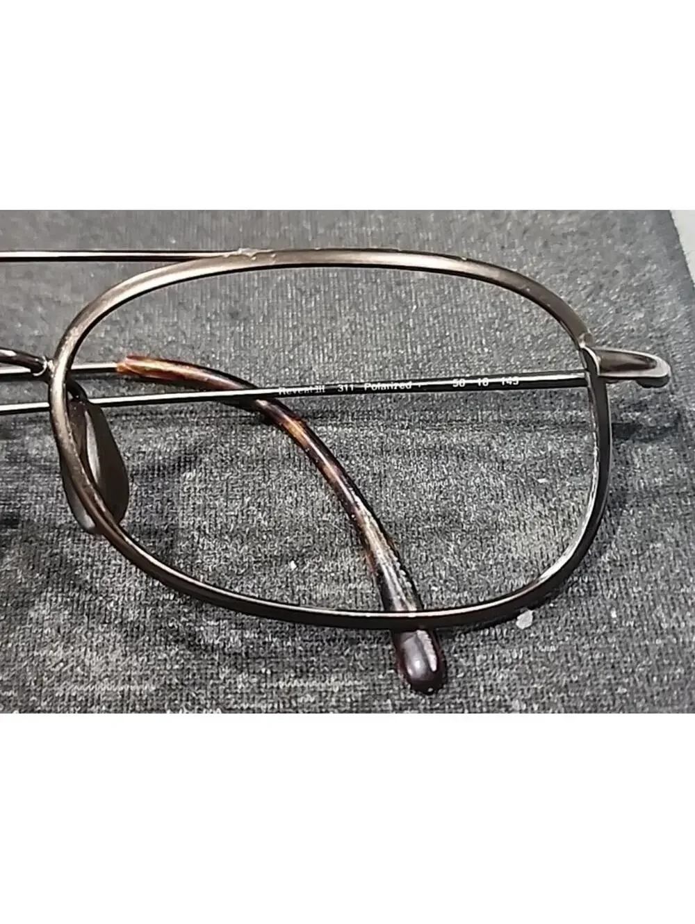 NIKE Reveal III Brown Rectangle Sunglasses Frame 56-18 145 Read
